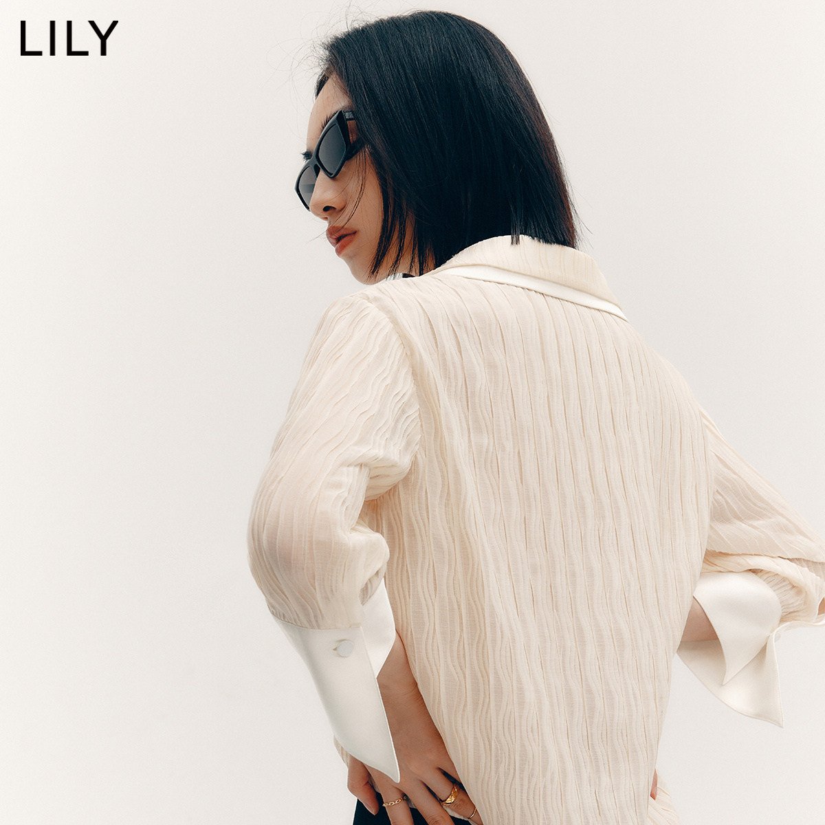 lily2022秋新款女装气质高贵衬衫 LILY衬衫