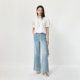 LILY commuter pullover French puff sleeve shirt chiffon