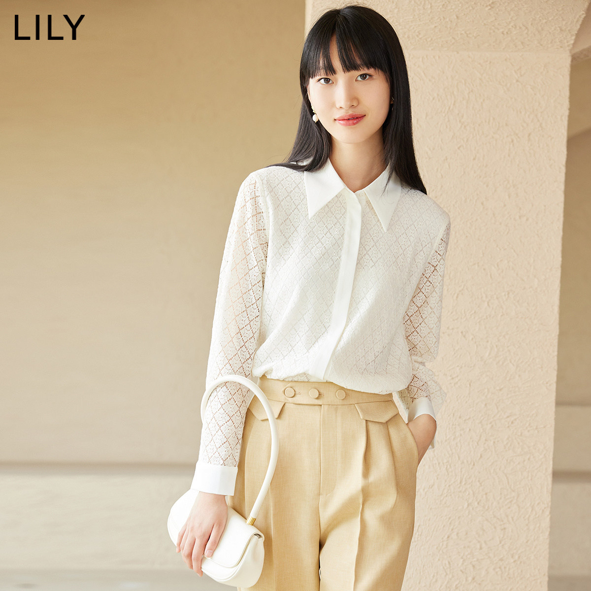 lily2022秋新款女装复古优雅感衬衫 LILY衬衫
