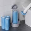 Disposable toilet brush set Bear Ears household wall-mounted brush toilet cleaning no dead ends long handle replacement brush
