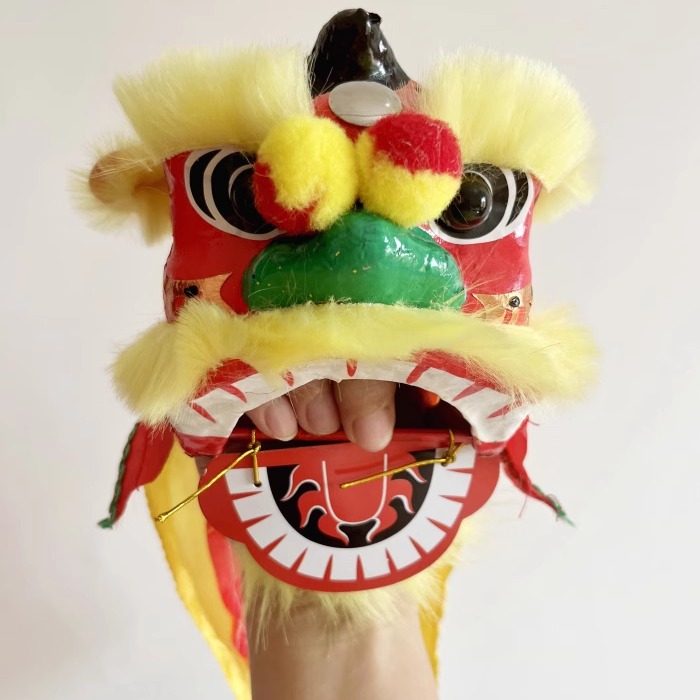 广州岭南小舞狮头diy材料包醒狮子手工制作半成品儿童玩手偶拳头 - 图2
