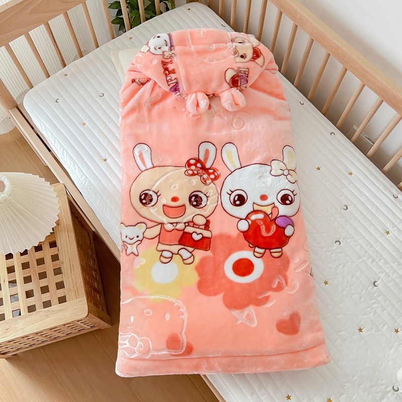 婴儿包被睡袋宝宝披风斗篷秋冬加厚新生儿拉链防踢被外出抱被两用,淘宝优惠券,粉丝福利购,淘宝优惠卷