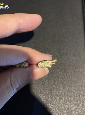 EYEFUNNY天使翅膀18K金开口戒指