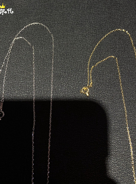 eyefunny百搭18k金细款链条项链