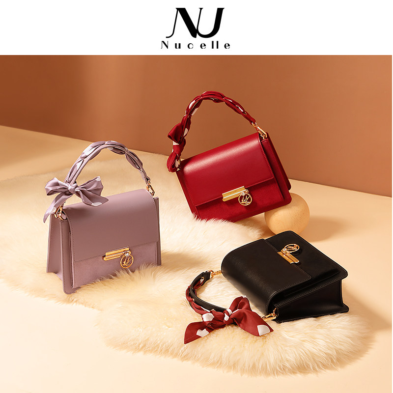 纽芝兰红色2021新款小众设计新娘包 纽芝兰箱包女士包袋