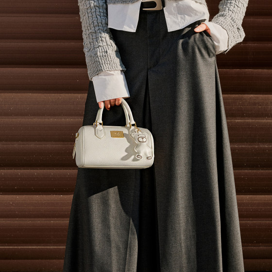 New Zealand first-layer cowhide Boston bag