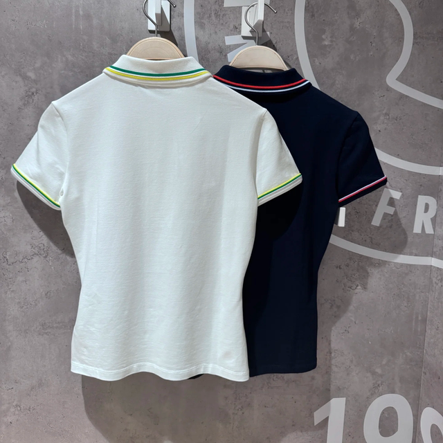 ຂອງແທ້! LACOSTE French crocodile French light luxury women's 25 summer slim slim short-sleeved Polo shirt | DF9599