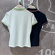 ຂອງແທ້! LACOSTE French crocodile French light luxury women's 25 summer slim slim short-sleeved Polo shirt | DF9599