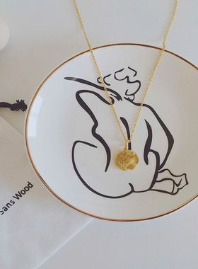 两用佩戴/暮秋冬复古不规则金币中长款毛衣链项链女