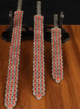 纯黄铜钱剑越王勾践战国剑摆件