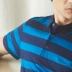 Edenberg nam mùa hè lụa mới Áo thun nam ngắn tay áo thun sọc đáy Áo sơ mi nam mỏng - Polo t shirt Polo