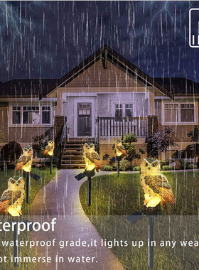 太阳能猫头鹰园林草坪户外别墅