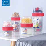 Lexiele Следуйте двойной пластиковой флагманской флагманской коробке с закусочной.