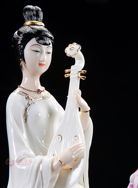 古典人物美女工艺品德化陶瓷