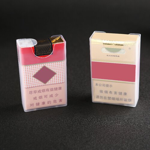 透明塑料烟盒20支装整包创意超薄抗压男士烟壳子个性烟具保护盒子 - 图3