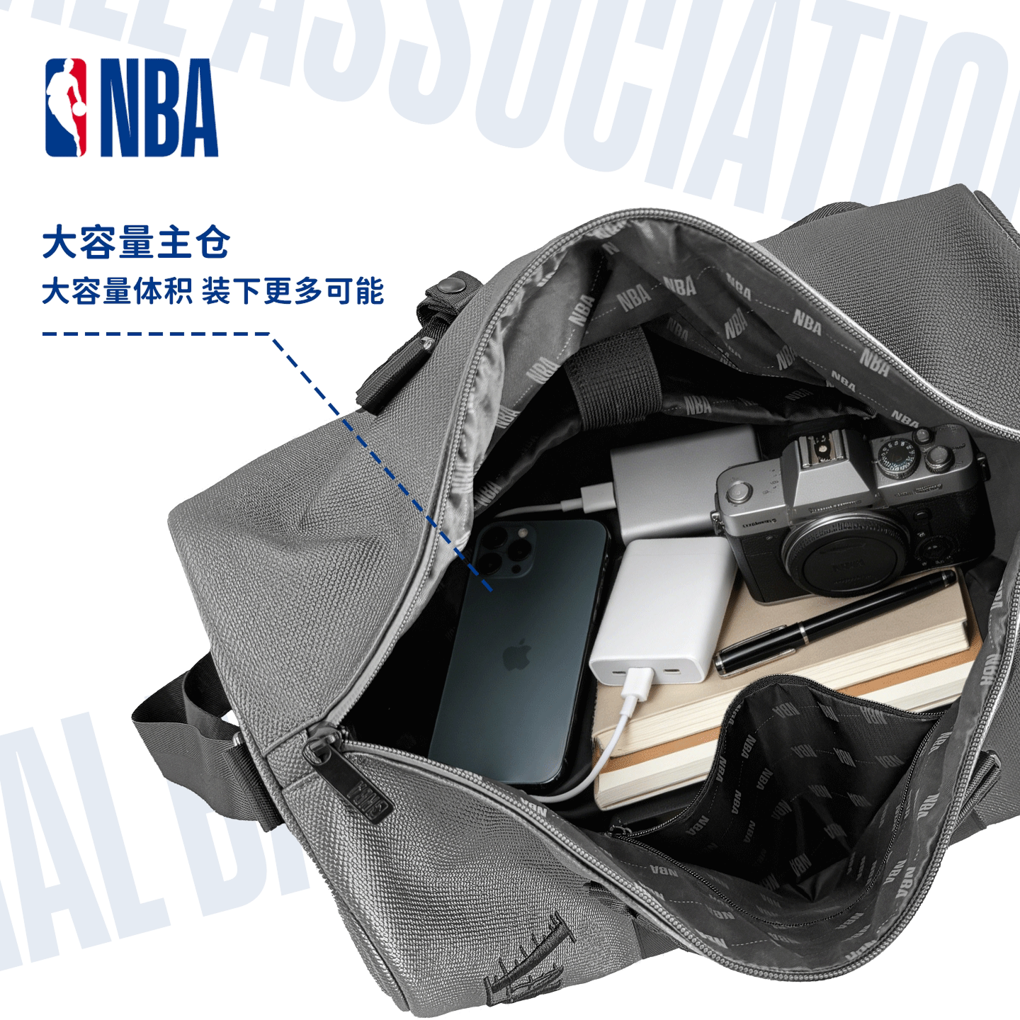 NBA official Lakers lightweight multifunctional travel bag