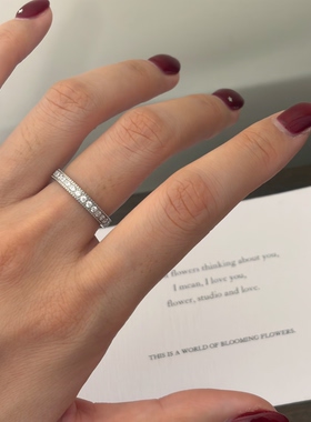 734钛钢不掉色可洗澡戒指女小众设计高级轻奢气质百搭通勤食指戒