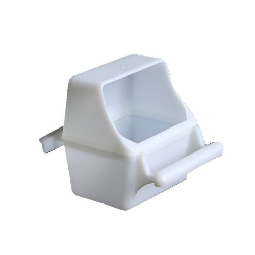 鸟笼配件防甩鸟食杯文鸟虎皮鹦鹉鸟食盒塑料内外挂防撒鸟用喂食器 - 图3