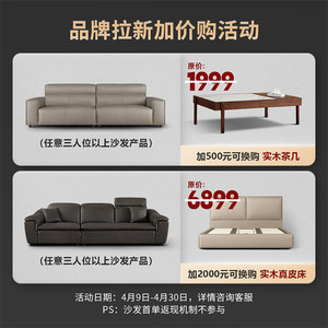 康耐登头层牛皮贵妃星空沙发组合北欧轻奢极简真皮沙发客厅家具