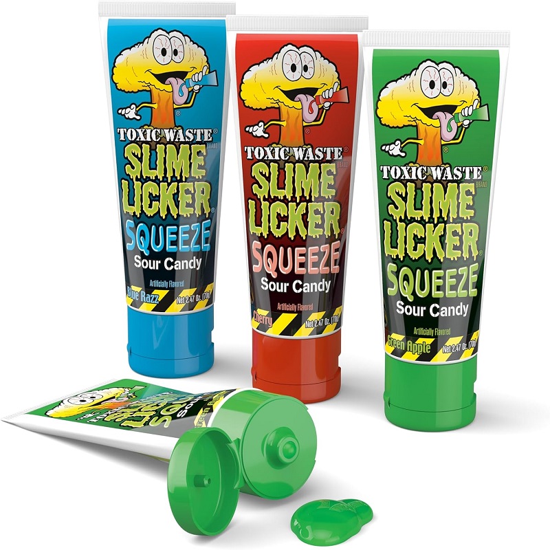 现货美国Slime Licker Squeeze酸味蜂蜜膏状果冻软糖牙膏糖果零食 - 图0