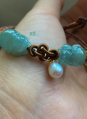 青莲记男女天然A货翡翠手链