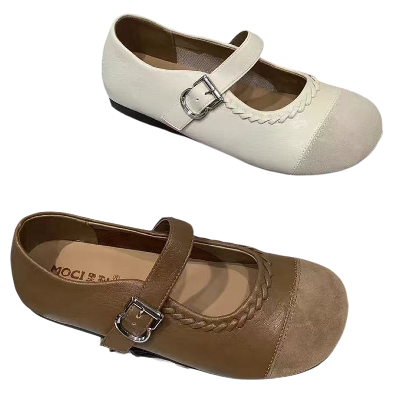 18法式复古玛丽珍鞋女2026年春季新款舒适一字扣软皮浅口平底单鞋,淘宝优惠券,粉丝福利购,淘宝优惠卷