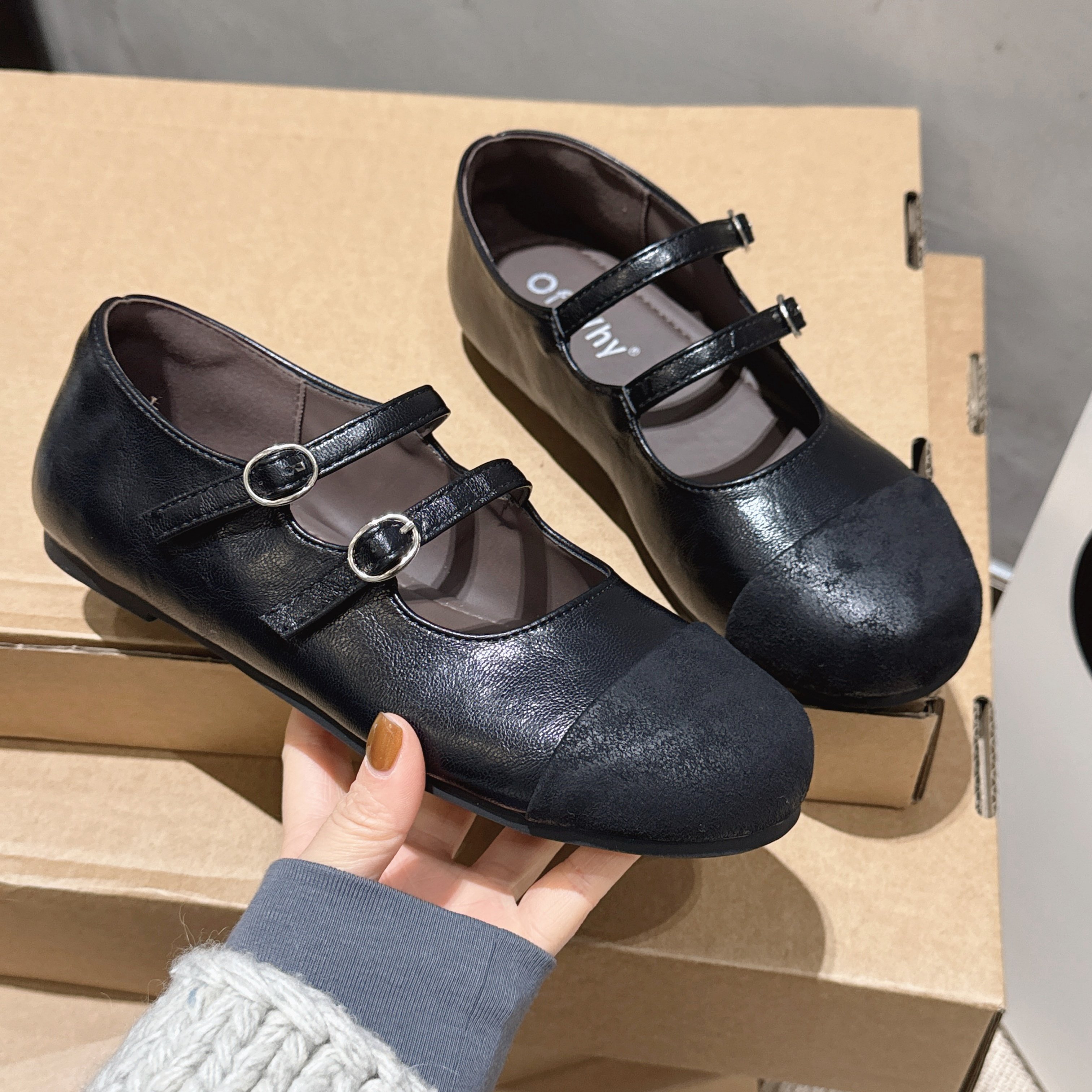 14法式双扣带玛丽珍鞋女式2026年春季新款新款超纤平底芭蕾舞单鞋,淘宝优惠券,粉丝福利购,淘宝优惠卷