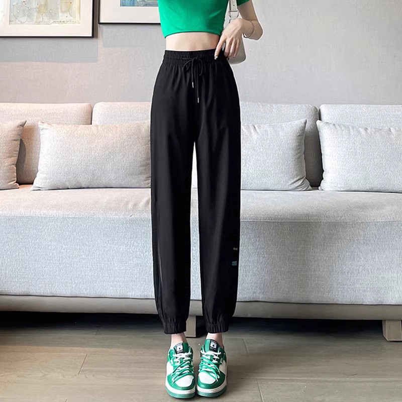 清仓捡漏冰丝运动裤女防晒裤子凉凉束脚九分速干防蚊哈伦休闲女裤,淘宝优惠券,粉丝福利购,淘宝优惠卷