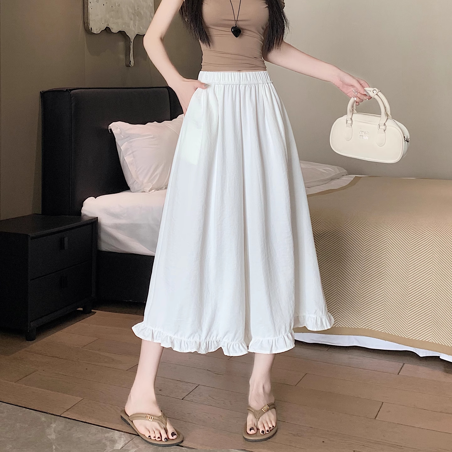 清仓捡漏冰丝速干七分裤子女小个子阔腿裤外穿大码宽松休闲八分裤,淘宝优惠券,粉丝福利购,淘宝优惠卷