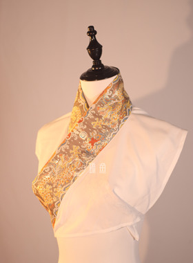 琉鱼汉服汉服配饰假领子仿妆花