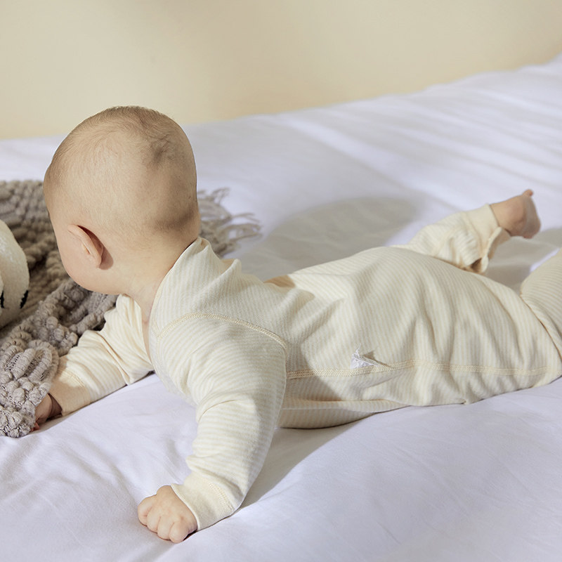 新生儿宝宝纯棉连体衣婴儿睡衣哈衣爬服家居服内穿打底备产男女童