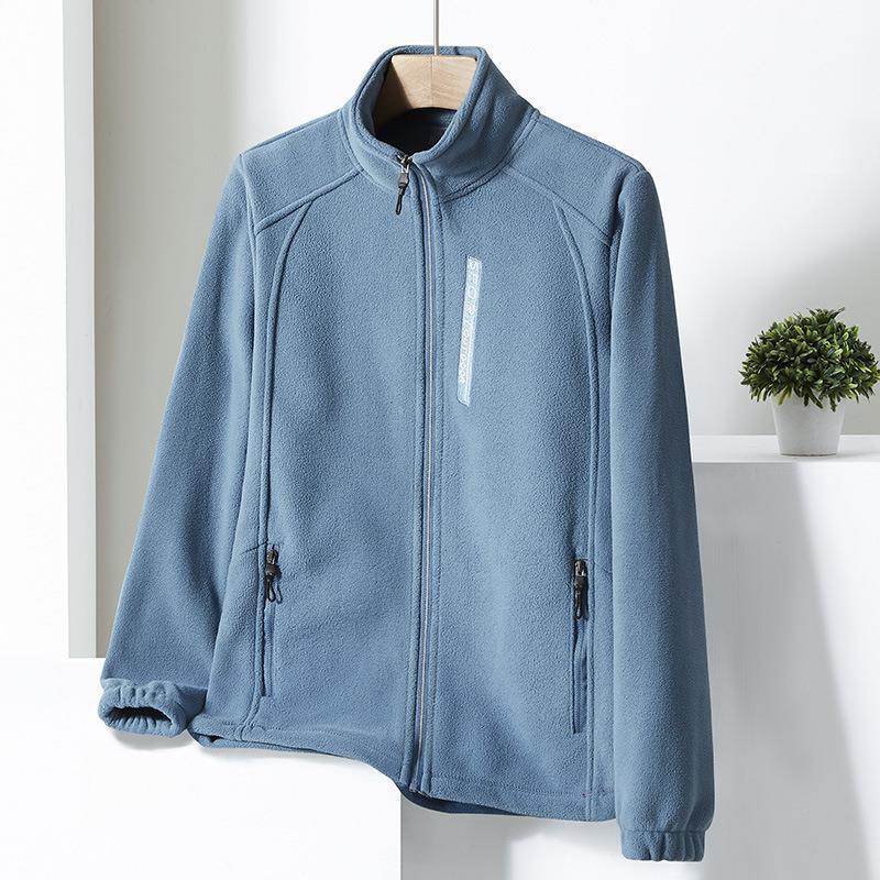 Autumn and winter fleece jackets for men and women, loose an-图3