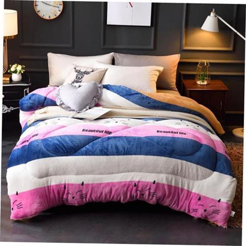 Winter Super Warm Flannel Comforter Duvet Quilt Blanket beds - 图0