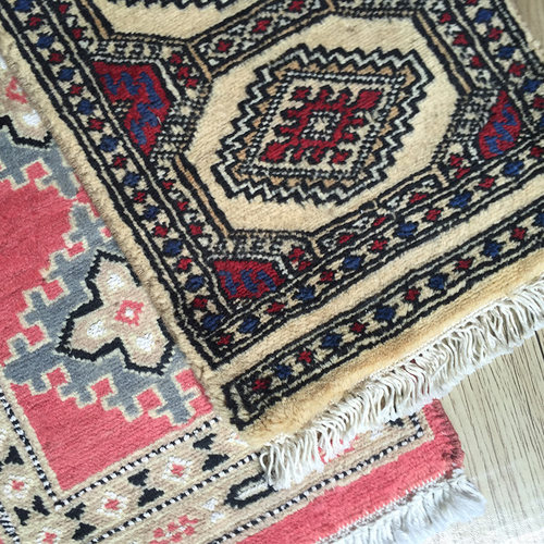 ANGOLINO北欧几何巴基斯坦进口简约民族手工羊毛窄条桌旗装饰桌面 - 图1