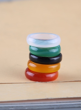 中国红南红玛瑙戒指天然玉髓本命年指环原色女时尚首饰送妈妈促销