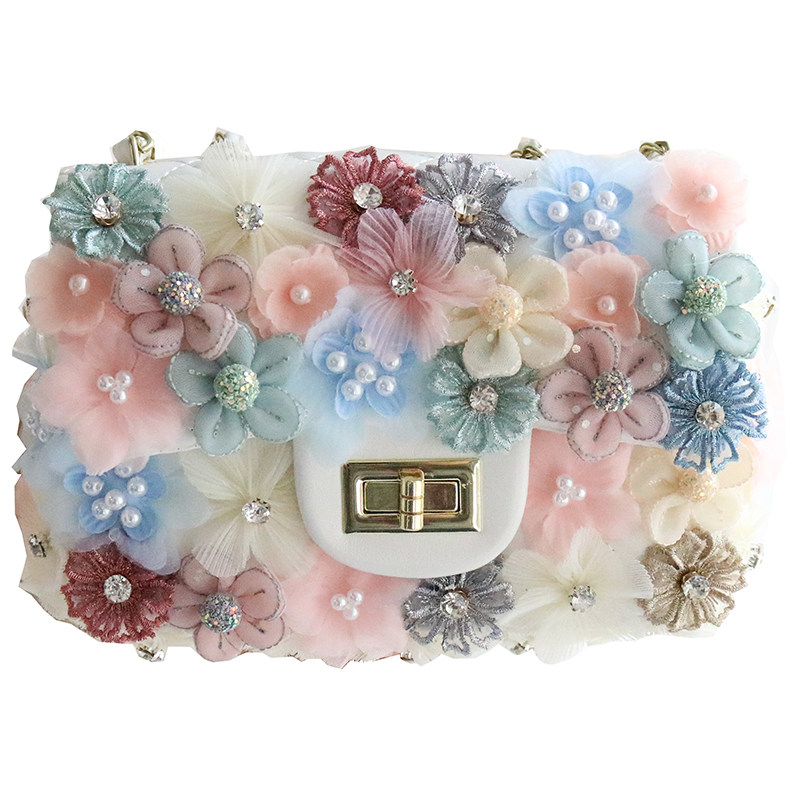 2025冬季新款潮女包小众定制仙女花朵镶钻珍珠包手提单肩斜挎包包,淘宝优惠券,粉丝福利购,淘宝优惠卷