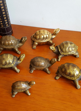 铜客厅办公室铜器摆件铜乌龟