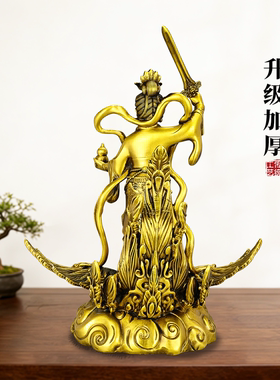 九天玄女铜像家居供奉摆件工艺品