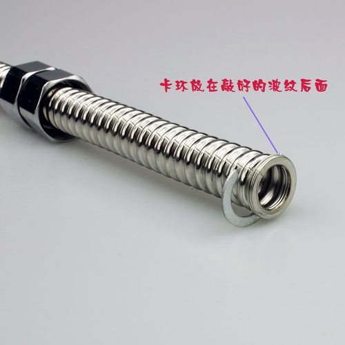 4分 6分 1寸 不锈钢波纹管卡簧  波纹管卡环 304材质 管螺帽配件 - 图1
