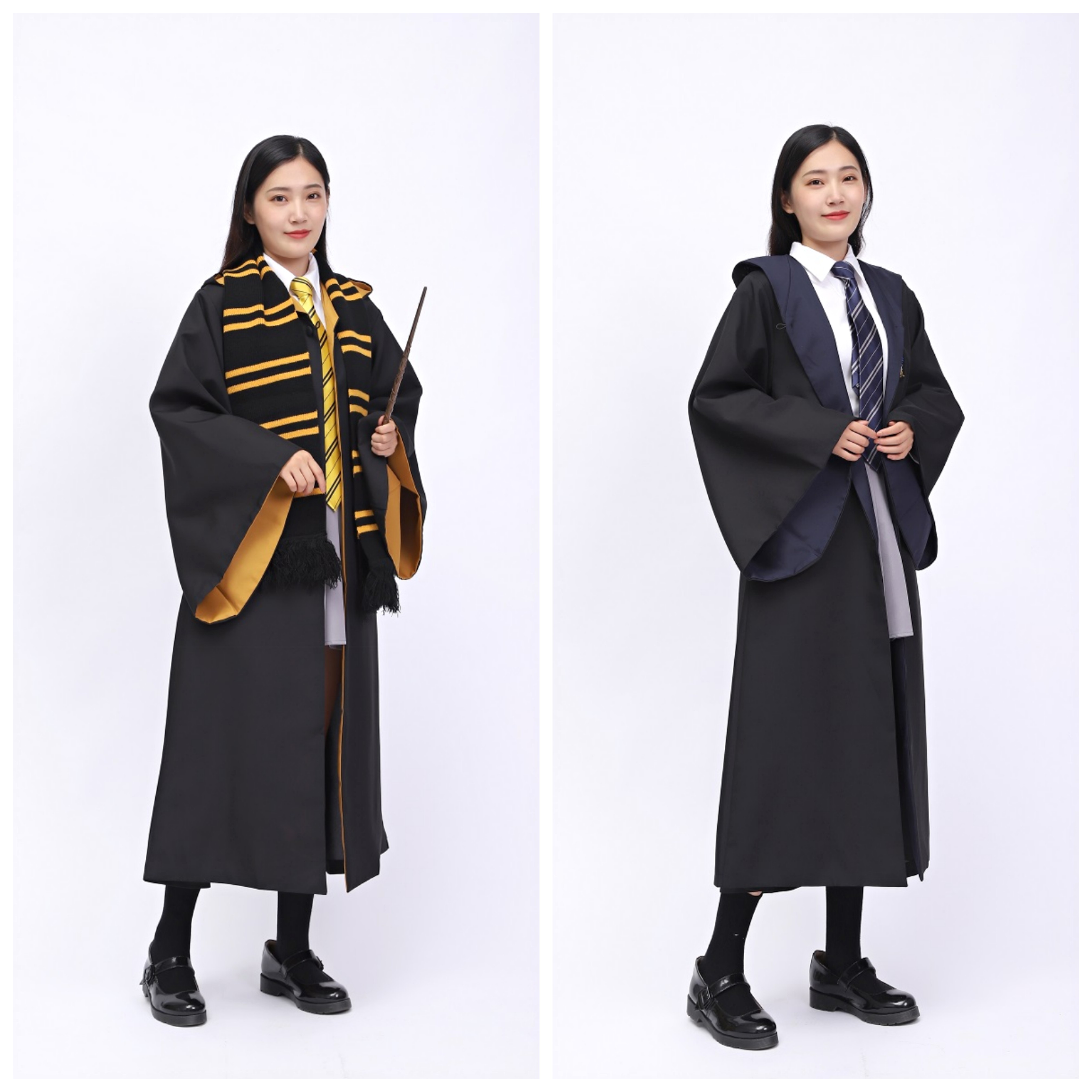 哈迷cos魔法学院周边USJ巫师魔法袍学院服蛇院狮院獾院鹰院圣诞节_虎窝淘
