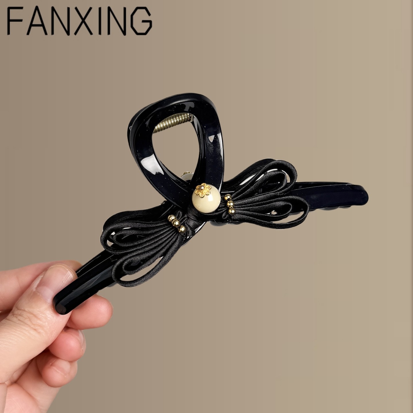 新中式国风大号发量多抓夹气质发夹高级感古风鲨鱼夹旅行发卡,淘宝优惠券,粉丝福利购,淘宝优惠卷