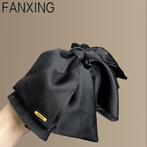 【兰亭月影】高级感蝴蝶结半扎发夹气质马尾抓夹通勤百搭旅行发卡 - 图2