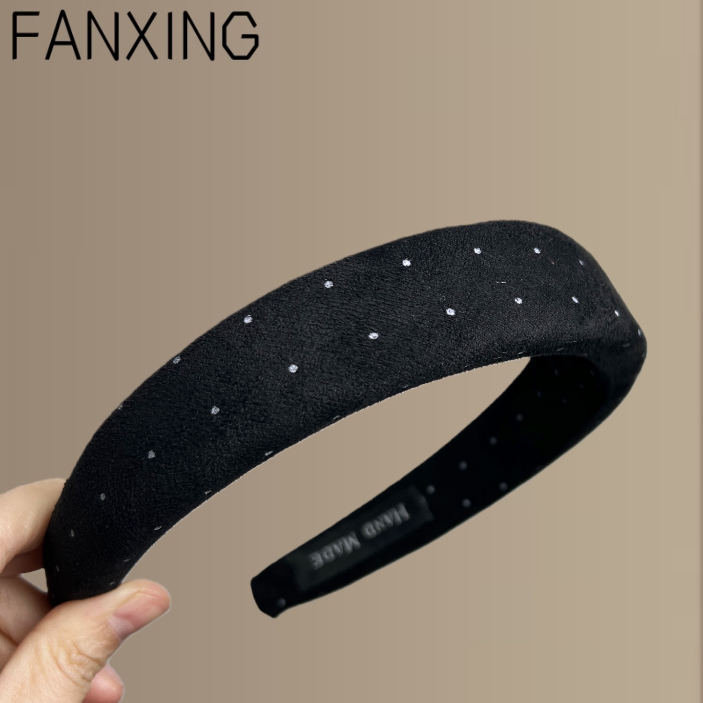 【济州晚风】韩系秋冬复古丝绒高颅顶发箍个性百搭头箍旅行发卡 - 图2