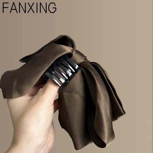 【兰亭月影】高级感蝴蝶结半扎发夹气质马尾抓夹通勤百搭旅行发卡 - 图3