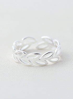 镂空树叶韩版橄榄枝拼接戒指包邮