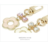 Золотая серебряная металлическая небольшая сумка с бантиком, розовая подвеска