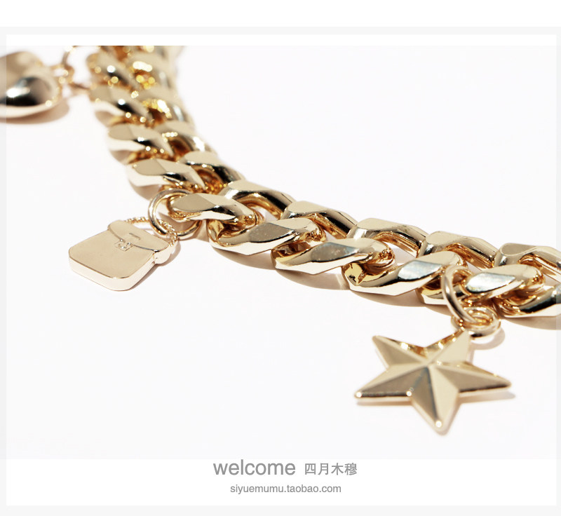 35CM长钥匙款星星托特包饰挂件金属扣链条包挂链包包装饰链包饰链,淘宝优惠券,粉丝福利购,淘宝优惠卷