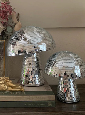 独立站新品 蘑菇迪斯科球艺术家居摆件装饰Mushroom Disco Ball