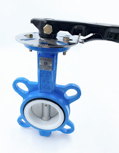 D71X-16手动手柄蝶阀对夹球墨铸铁304四氟不锈钢板DN50 80 100150 - 图2