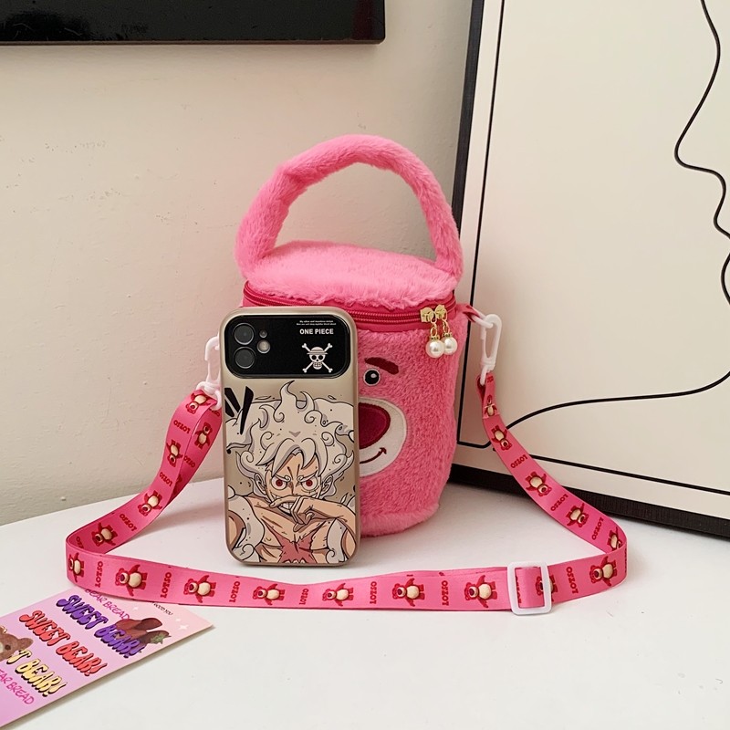 2024新款包包女包毛绒水桶包女孩小毛毛包女可爱儿童小卡通斜挎包,淘宝优惠券,粉丝福利购,淘宝优惠卷